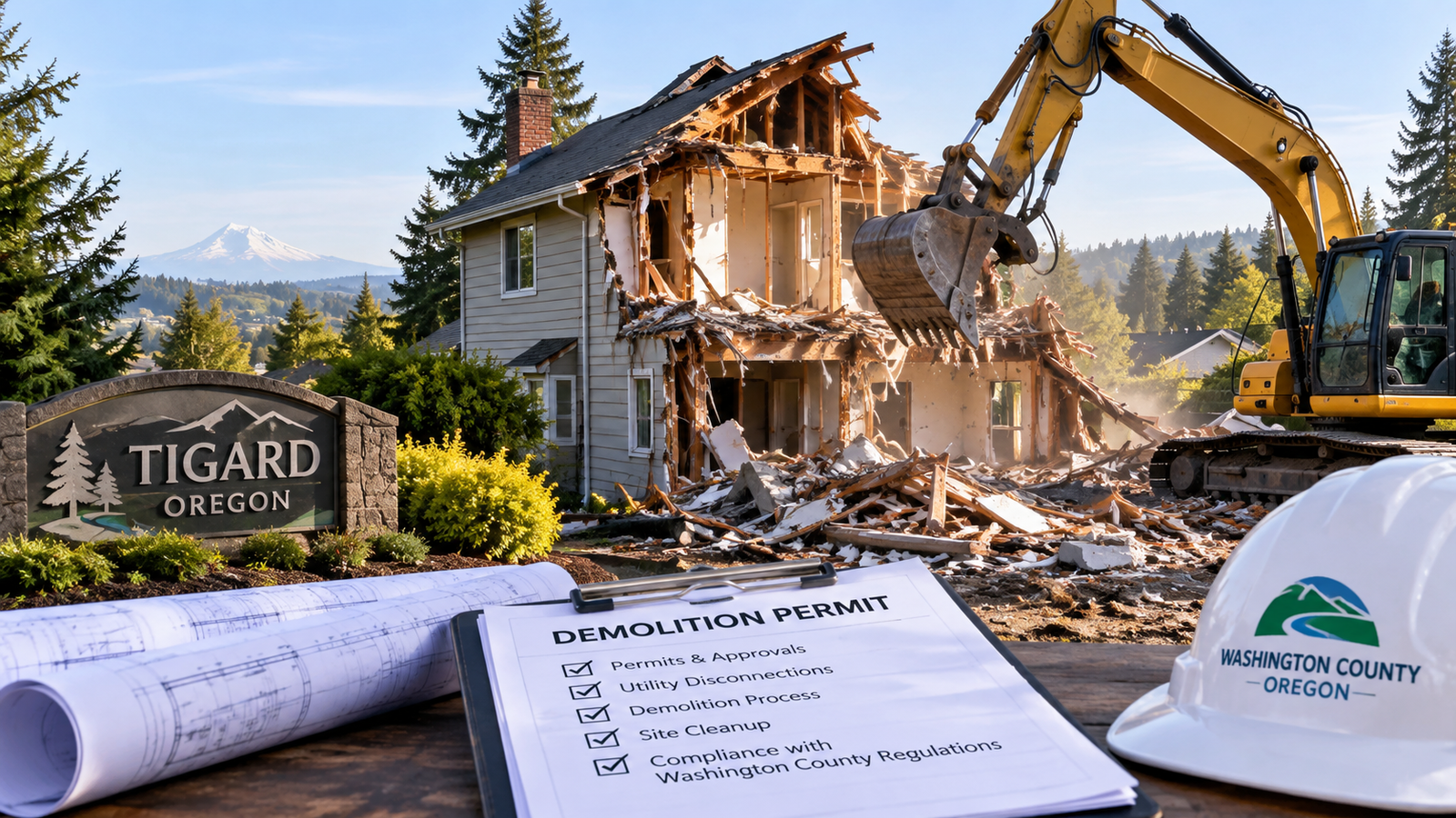 House Demolition in Tigard, Oregon: What the Process Involves and How Washington County's Framework Governs It